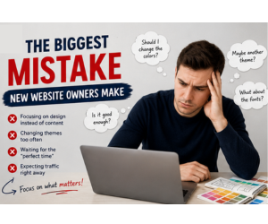 build a website for free and get traffic: Common mistakes new website owners make when building a website